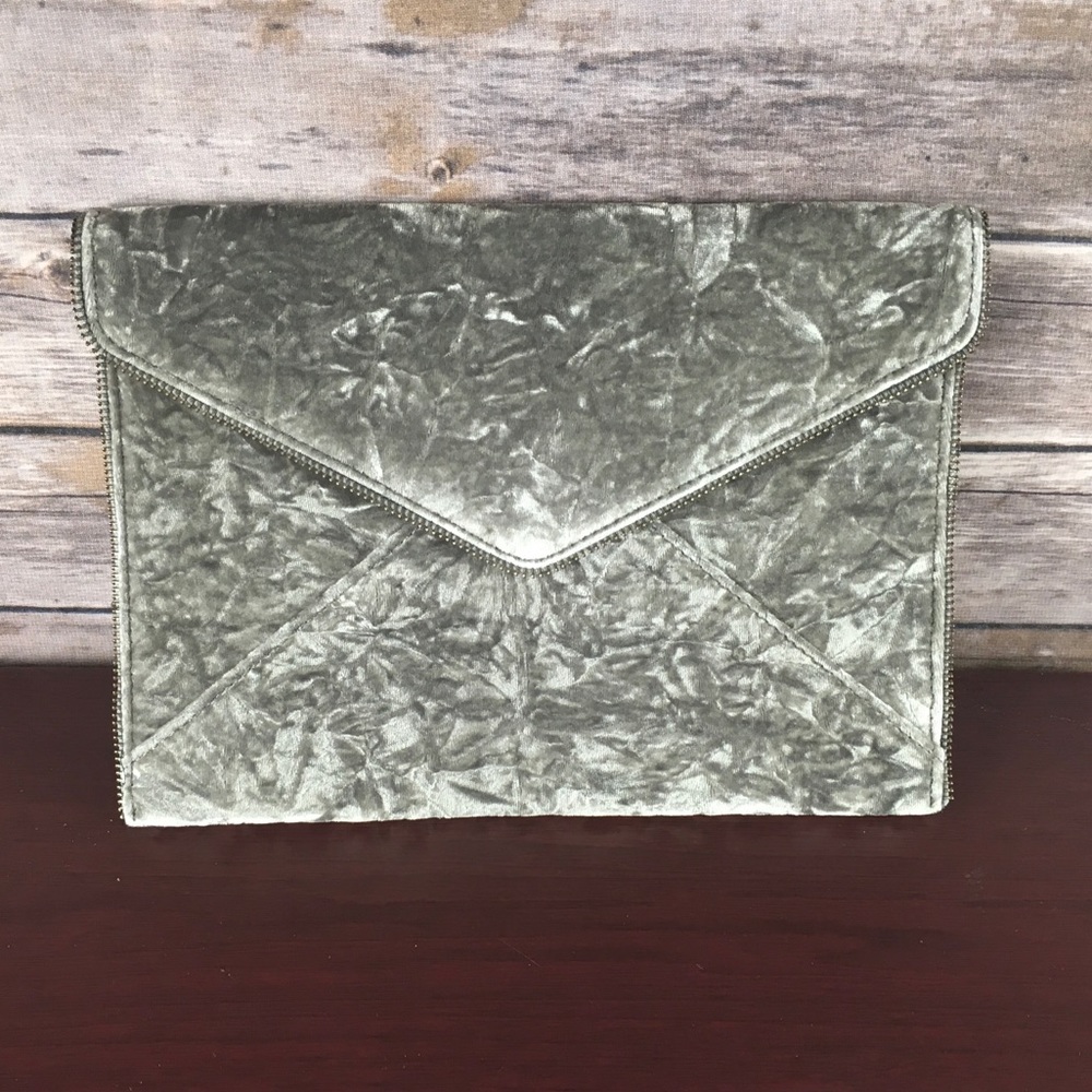 NWOT Rebecca Minkoff Leo Clutch, Gray